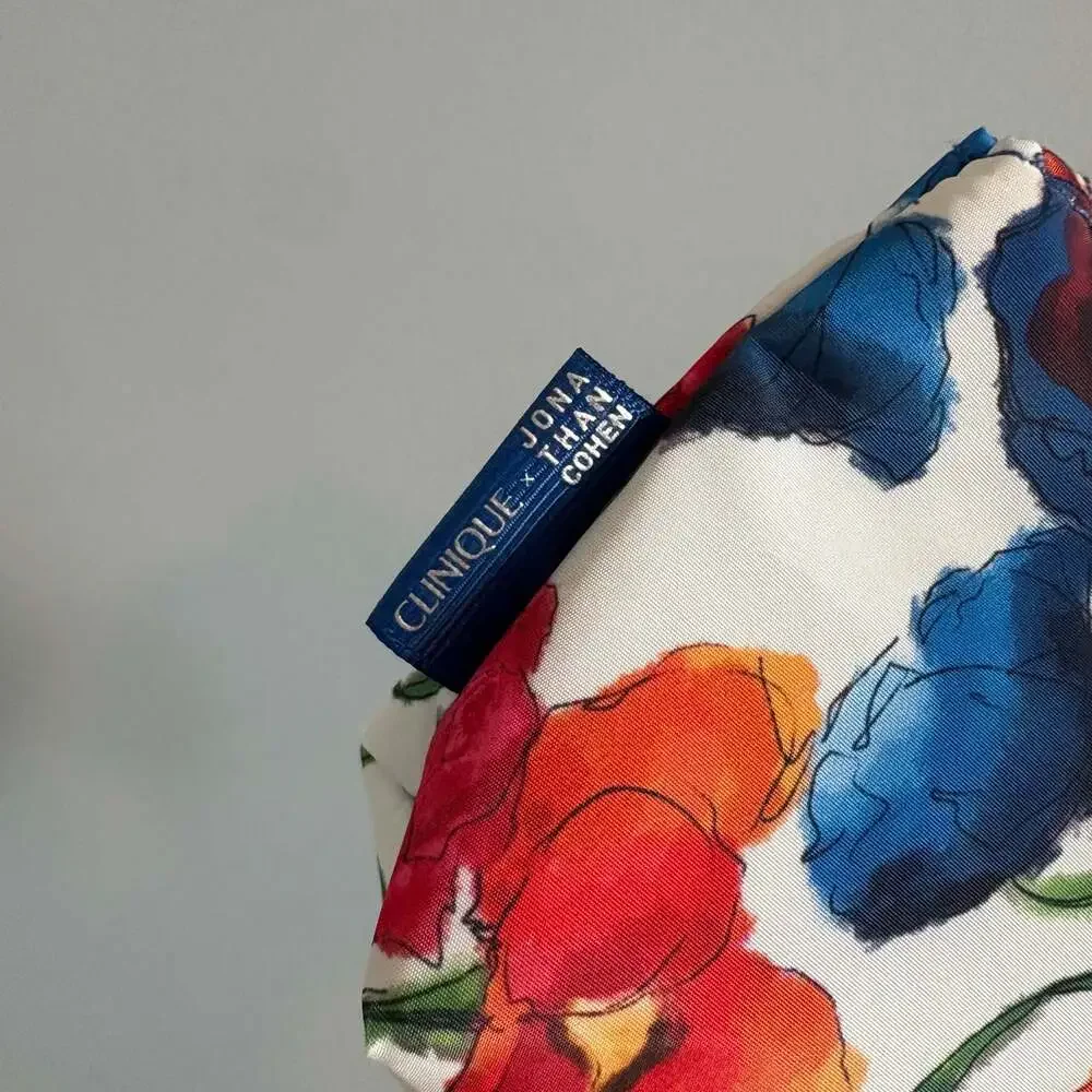 Clinique x Jonathan Cohen Floral Cosmetic Makeup Bag